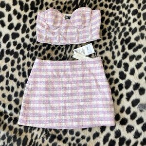 Zara Tweed Skirt Set